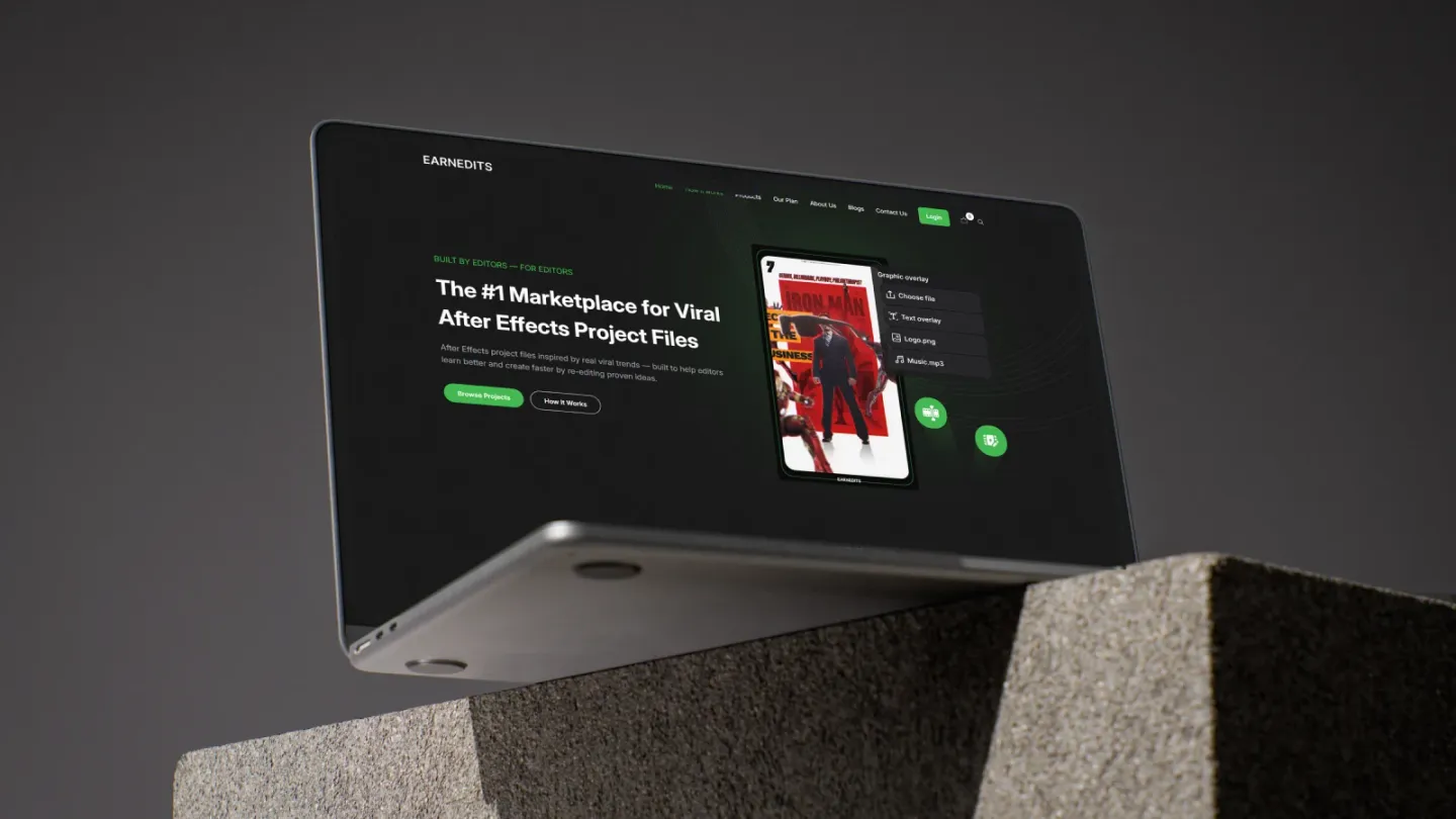 The EarnEdits storefront on WordPress and WooCommerce